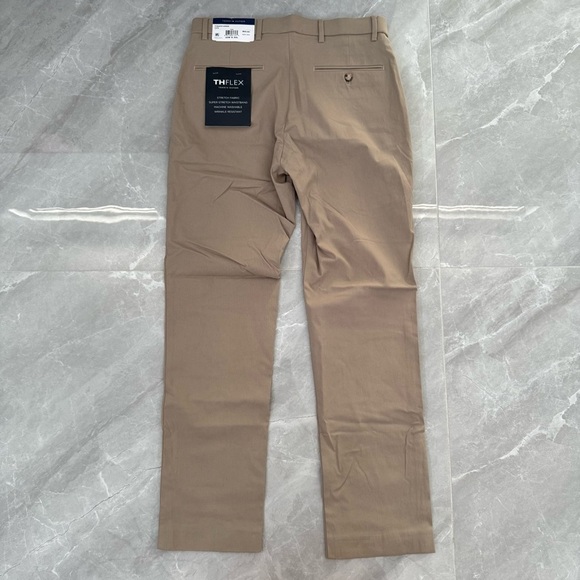 Men’s Tommy Hilfiger THFlex Tate Stretch Khaki Dress Pants Size 30W X 30L - Picture 9 of 16